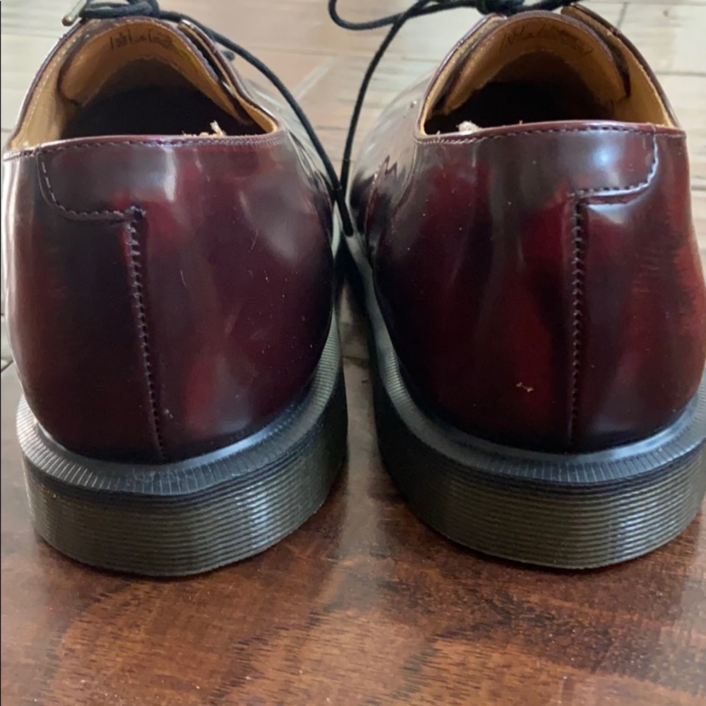 Dr. Martens Women's Oxford Lace-Up Shoes in Cherry Red - Picture 5 of 7